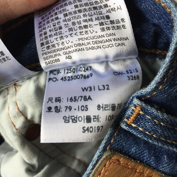 Levi's 501 Straight Jeans in Wear & Tear Wash - Picture 8 of 11
